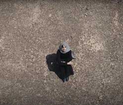 Afghan woman viewed from above